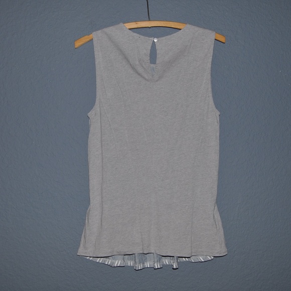J.CREW Blue+Gray Striped Cinched Tank Top [D5] - Picture 4 of 8